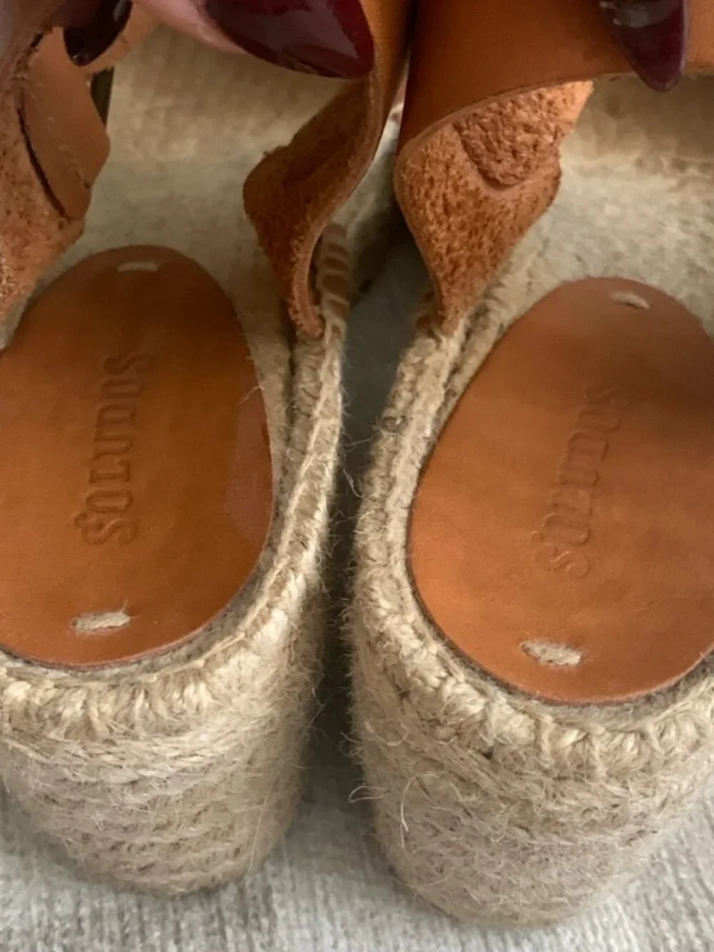 Soludos leather platform